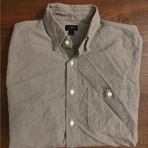 J. Crew Casual Gray Button-Down Shirt